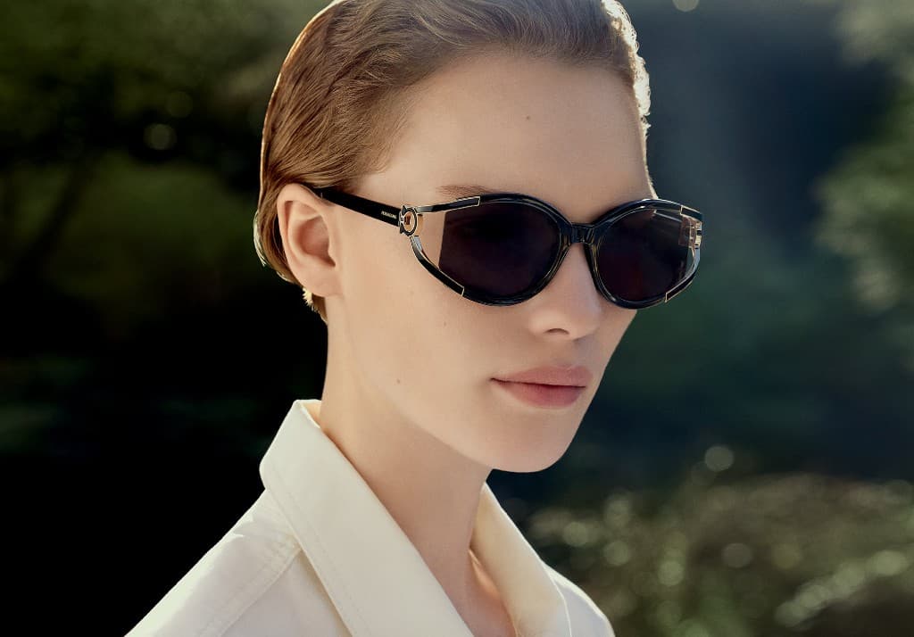 Salvatore Ferragamo campaign portrait with designer eyewear